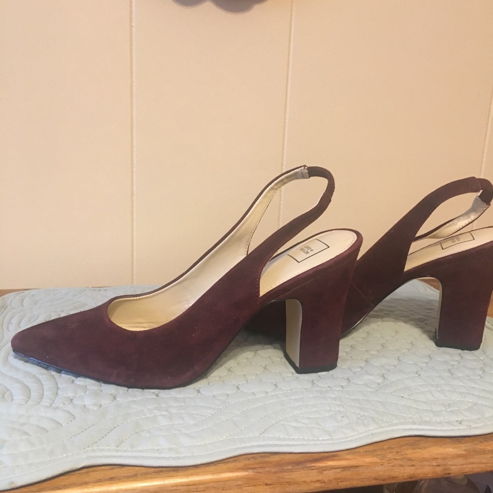 COPY - Plum Suede slingback NWOT